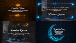Videohive Islamic Ramadan Titles - Lower Thirds Ramadan template preview