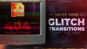 Videohive System Error вЂ“ Glitch Transitions Elements template preview