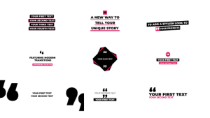 Videohive Quotes Titles | AE 53492544 Titles template preview