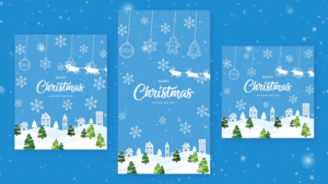 Videohive Christmas Intro 3 In 1 Video Displays template preview