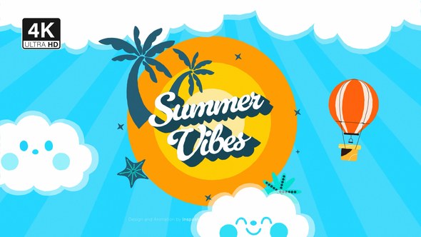 Videohive Summer Vibe Text Logo Logo Stings template preview