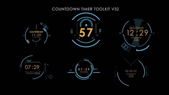 Countdown Timer Toolkit V32 Premiere Pro template preview