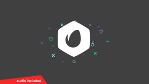 Clean Particles Logo Video Displays template preview