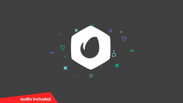 Clean Particles Logo Video Displays template preview