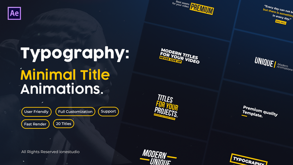 Videohive Minimal Titles v1.0 Titles template preview