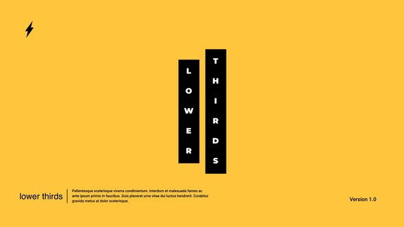 Videohive Minimal Lower Thirds | After Effects 43144514 Titles template preview