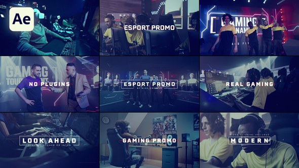 Videohive Esport Digital Promo Video Displays template preview
