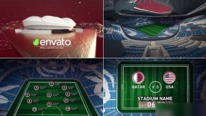Videohive World Soccer Qatar 2022 Al Warqa Stadium Openers template preview