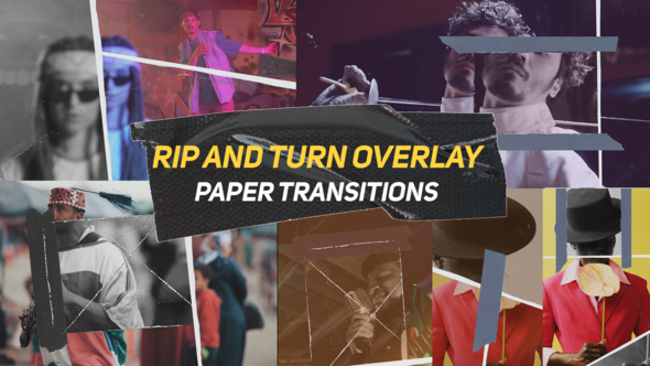 Videohive Vertical and Horizontal Paper Transitions V2 Elements template preview