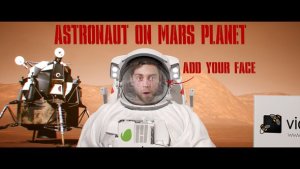Videohive Astronaut with Flag on the Mars Planet Elements template preview