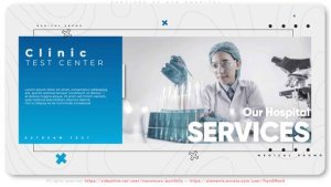 Videohive Services of Our Hospital Video Displays template preview