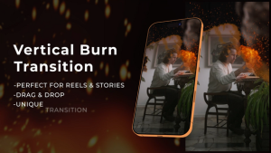 Videohive Vertical Burn Transitions Elements template preview