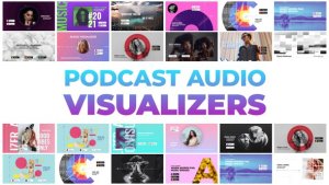Videohive Podcast Audio Visualizers Video Displays template preview