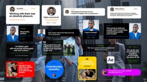 Videohive Testimonials Color Pack Titles template preview