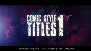 Videohive Comic Style Title Titles template preview