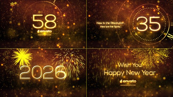 Videohive New Year Countdown 2020 25174445 Openers template preview