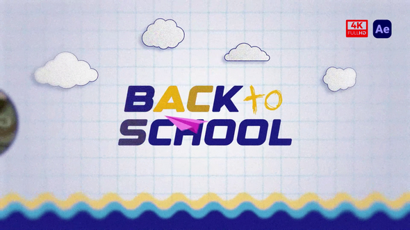 Videohive 4K - Reel Back to School Typography Promo Openers template preview