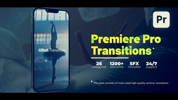 Vertical Transitions | Premiere Pro Premiere Pro template preview