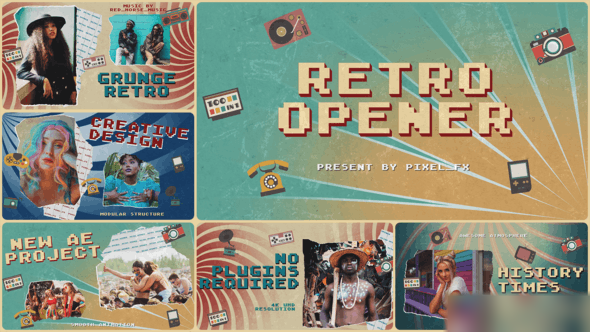 Videohive Retro Opener 46190092 Openers template preview