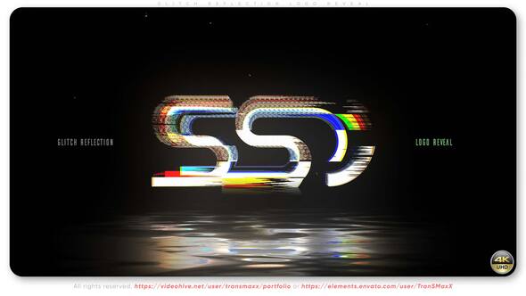 Videohive Glitch Reflection Logo Reveal 59931247 Logo Stings template preview