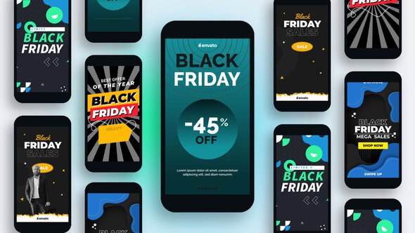 Videohive Black Friday Sales - Promo Stories Product Promo template preview
