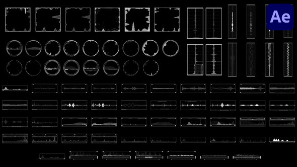 Videohive Infographic Elements Audio Motion for After Effects Elements template preview