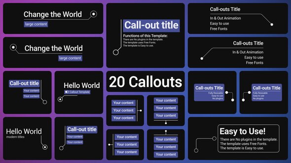Videohive Call-outs | Infographics Infographics template preview