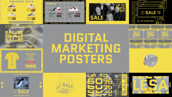 Videohive Digital Marketing Posters Elements template preview