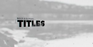 Glitch Promo Video Displays template preview