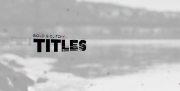 Glitch Promo Video Displays template preview