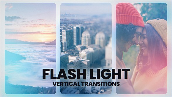 Videohive Flash Light Transitions Elements template preview