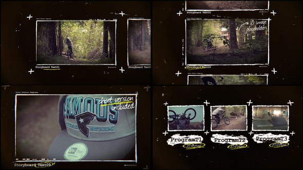 Storyboard Promo Video Displays template preview