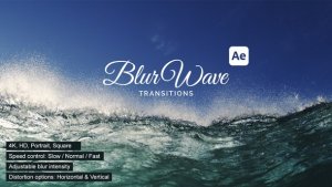 Videohive BlurWave Transitions Elements template preview