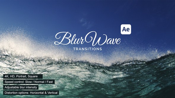 Videohive BlurWave Transitions Elements template preview