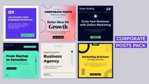 Videohive Corporate Posts Pack Product Promo template preview