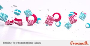Broadcast - Network Design Shapes & Colors Video Displays template preview