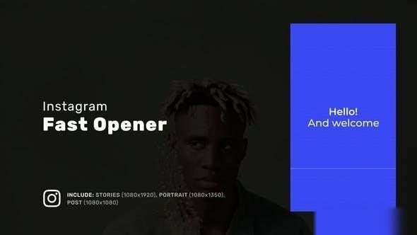 Videohive Instagram Fast Opener 50672940 Openers template preview