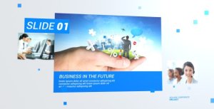 Videohive Square Corporate Presentation Video Displays template preview