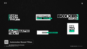 Videohive Autoresize Boxed Titles  AE Titles template preview