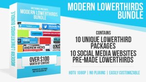 Modern Lower Thirds Bundle (10 in 1) Video Displays template preview