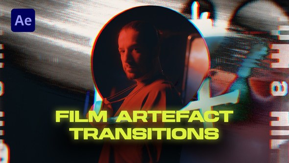 Videohive Film Artefact Transitions Elements template preview