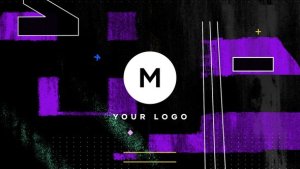 Videohive Grunge Distortion Logo Logo Stings template preview
