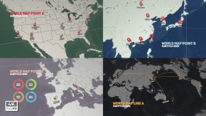 Videohive World Map Infographic Infographics template preview