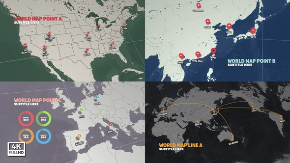 Videohive World Map Infographic Infographics template preview