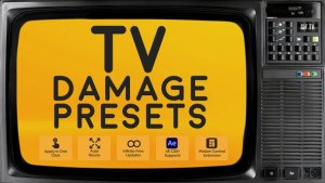 Videohive TV Damage Presets Elements template preview