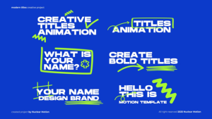 Videohive Scribble Text Animation Titles template preview