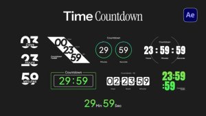 Videohive Time Countdown Elements template preview