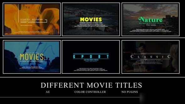 Videohive Different Movies Titles Openers template preview