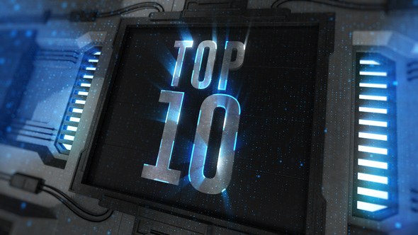 Futuristic Top 10 Video Displays template preview