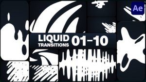 Videohive Liquid Transitions for After Effects Elements template preview